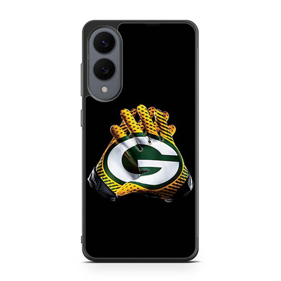 Green Bay Packer On Gloves Samsung Galaxy S25 Edge Case