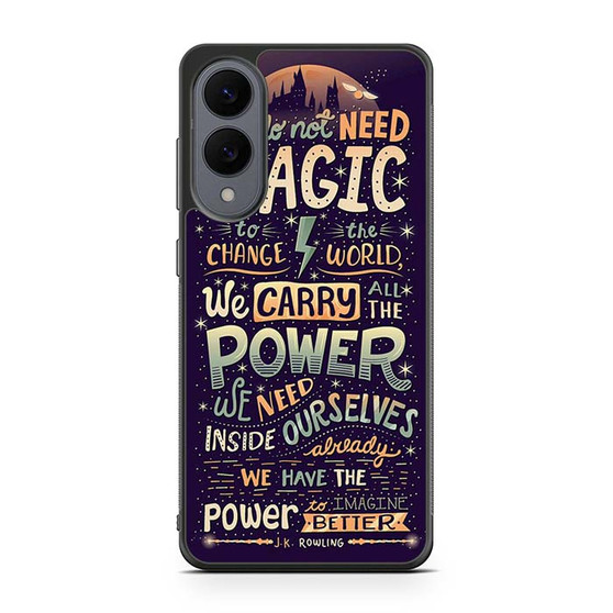 J.K. Rowling Quotes Samsung Galaxy S25 Edge Case