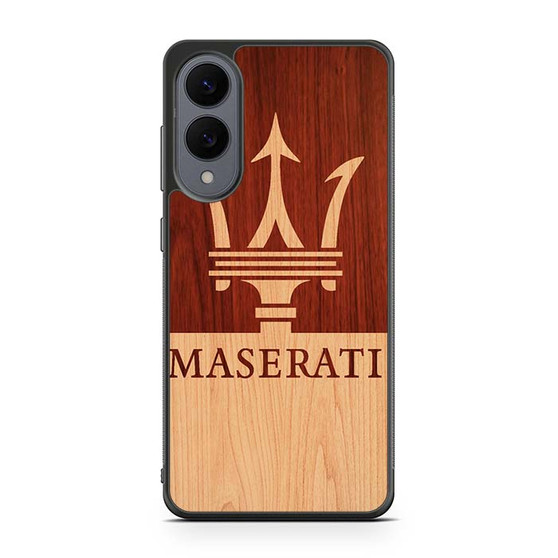 maserati wood Samsung Galaxy S25 Edge Case