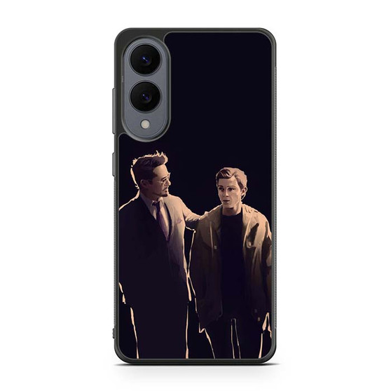 Peter Parker and Tony Stark Samsung Galaxy S25 Edge Case