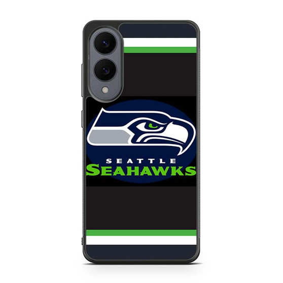 Seattle seahawks logo green strip Samsung Galaxy S25 Edge Case