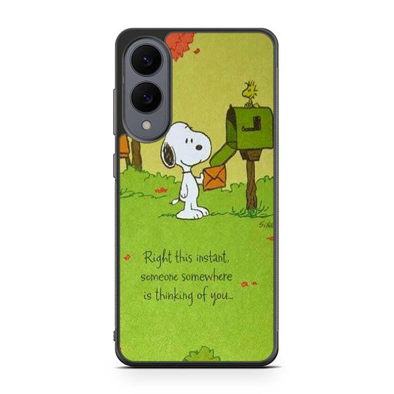 Snoopy In Right this instant Samsung Galaxy S25 Edge Case