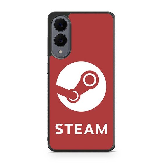 Steam Logo Red Samsung Galaxy S25 Edge Case