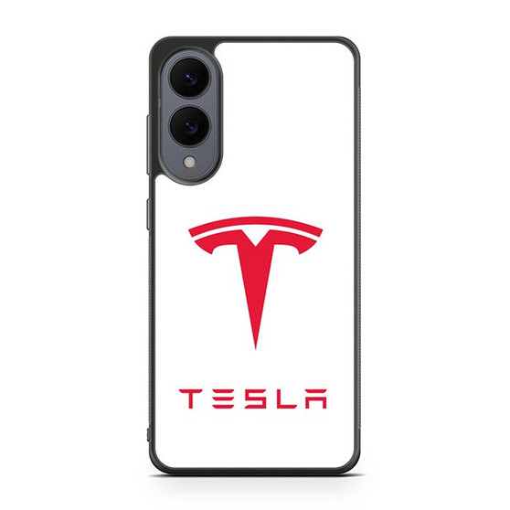 Tesla Logo 2 Samsung Galaxy S25 Edge Case