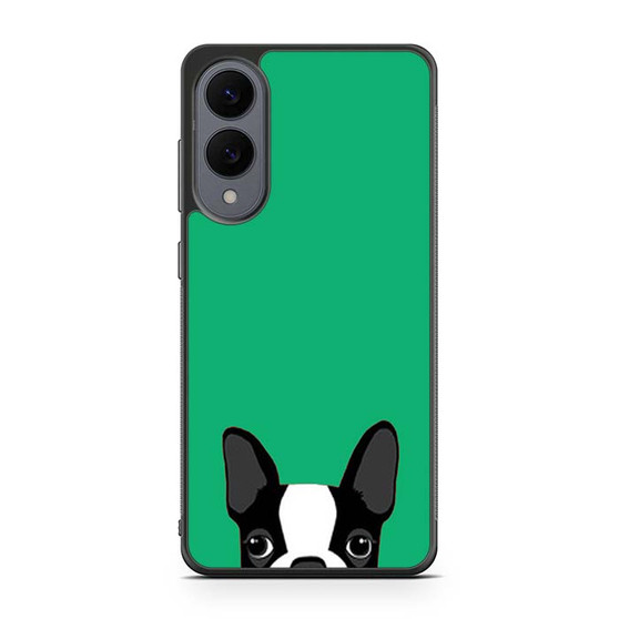 Watching Boston Terrier 2 Samsung Galaxy S25 Edge Case