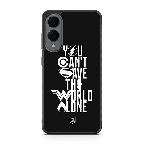 You Cant Save The World Alone Justice League Samsung Galaxy S25 Edge Case