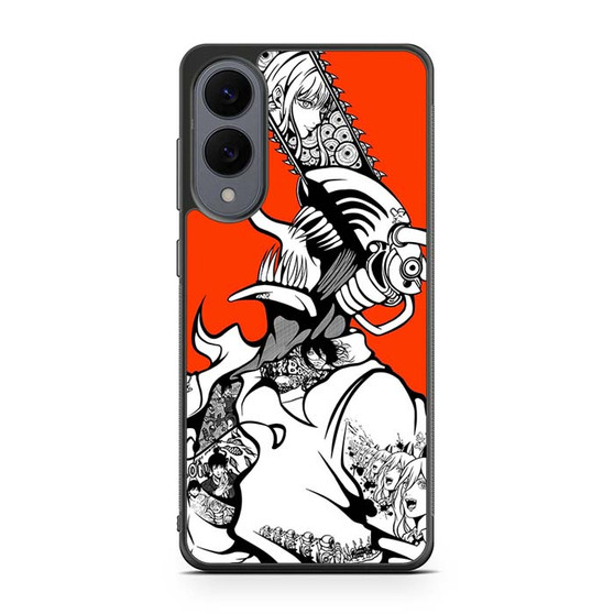 Denji In Red Art Samsung Galaxy S25 Edge Case