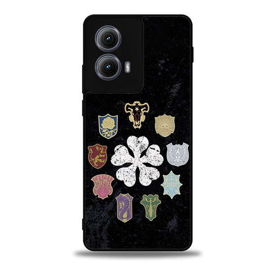 Black Clover Logos Motorola Moto Edge Case