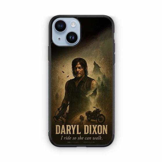 Daryl Dixon Rider Survivor Lone Wolf iPhone 14 Case