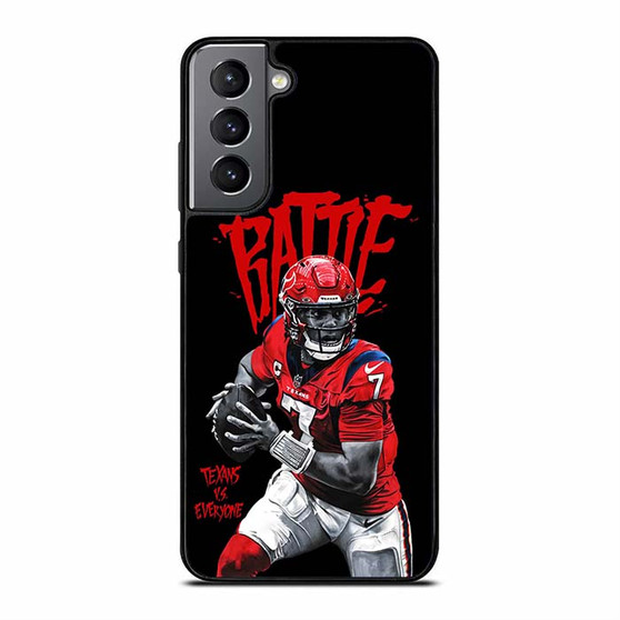CJ Stroud Battle Red Texans Samsung Galaxy S21 Case