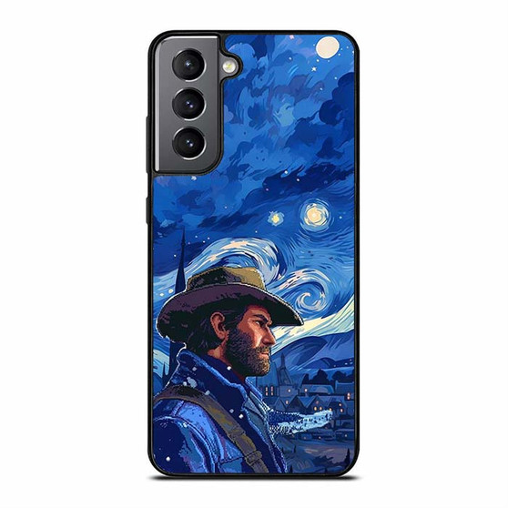 Red Dead Redemption II Arthur Starry Night Samsung Galaxy S21 Case