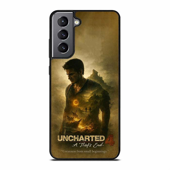 Uncharted 4 Ruins Brotherhood and a Thiefs Legacy Samsung Galaxy S21 Case