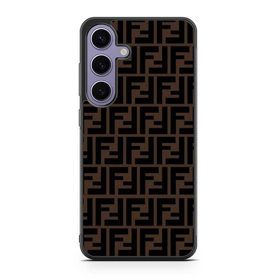 Fendi Brown Logo Art Samsung Galaxy S24 Case