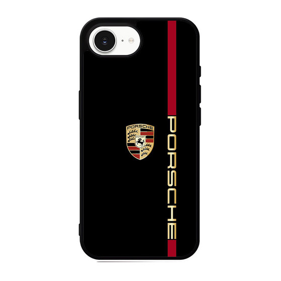 Porsche black car iPhone 17e Case