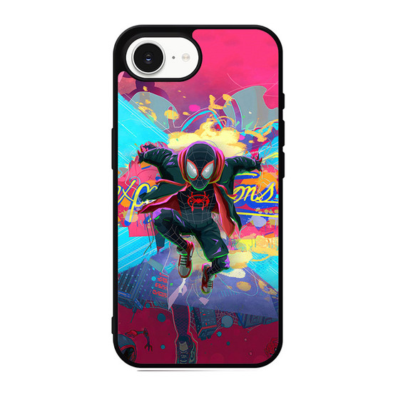 Spiderman Across the Spider Verse Miles Morales in Gravity iPhone 17e Case