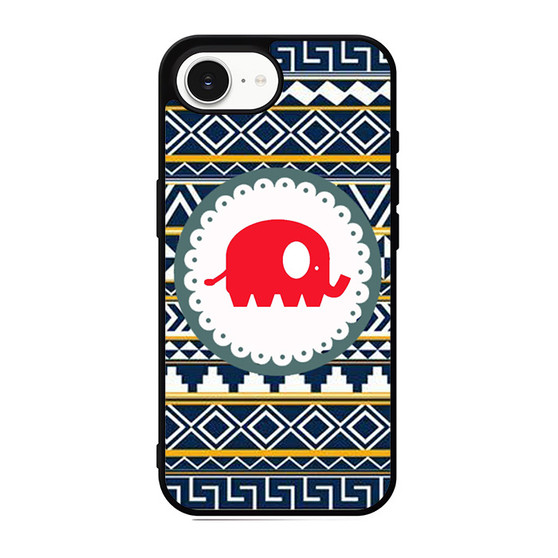Cute Red Elephant Aztec iPhone 17e Case