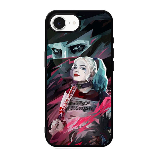 Harley Quenn and Joker in Abstruct Art iPhone 17e Case