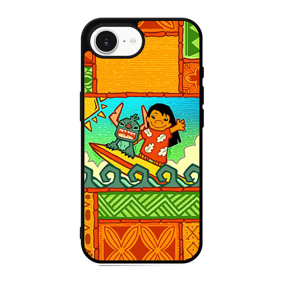 Lilo And Stitch Hawaiian Art iPhone 17e Case