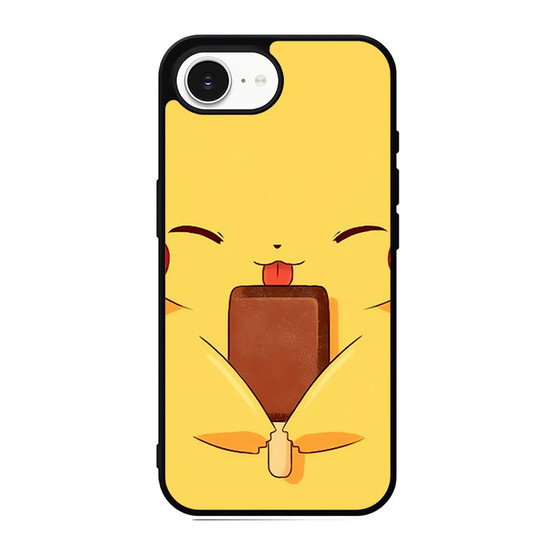 Pokemon Pikachu eating ice stick iPhone 17e Case