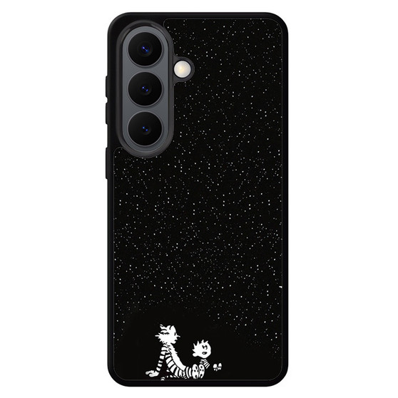 Calvin and Hobbes Under The Night Sky Samsung Galaxy S26 Series Case
