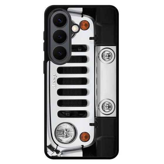 Jeep Wrangler White Samsung Galaxy S26 Series Case
