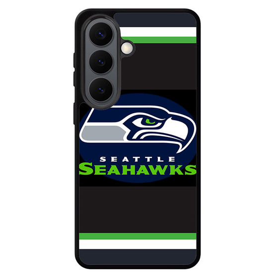 Seattle seahawks logo green strip Samsung Galaxy S26 Series Case