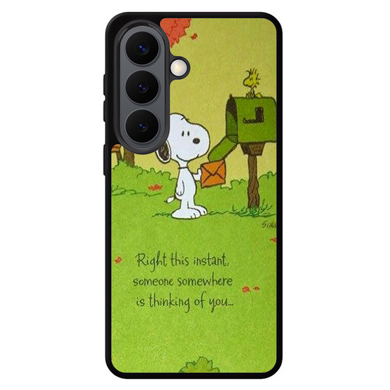 Snoopy In Right this instant Samsung Galaxy S26 Series Case