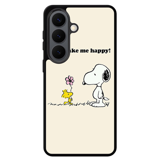 Snoopy You MAke me Happy Samsung Galaxy S26 Series Case
