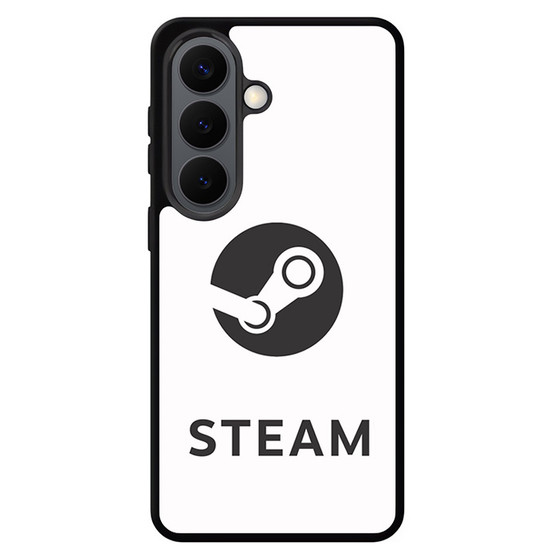 Steam Logo White Samsung Galaxy S26 Series Case