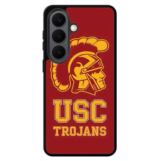 Usc Trojans logo on red Samsung Galaxy S26 Series Case