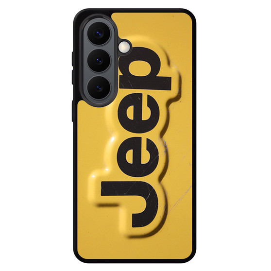 Yellow Jeep Plat Samsung Galaxy S26 Series Case