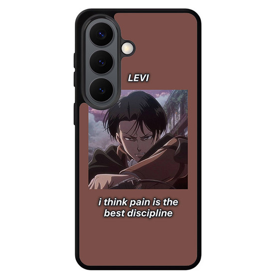 Attack on Titan Levi Quotes Samsung Galaxy S26 Series Case