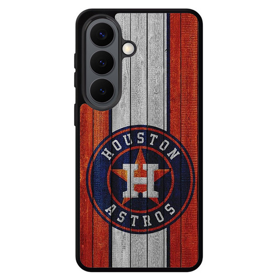 Huston Astros In Wood Art Samsung Galaxy S26 Series Case