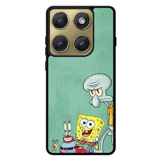 Spongebob Mr Krab Squidward and Plankton Motorola Edge 2026 Case