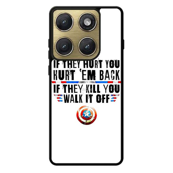 Captain America's Quote Motorola Edge 2026 Case
