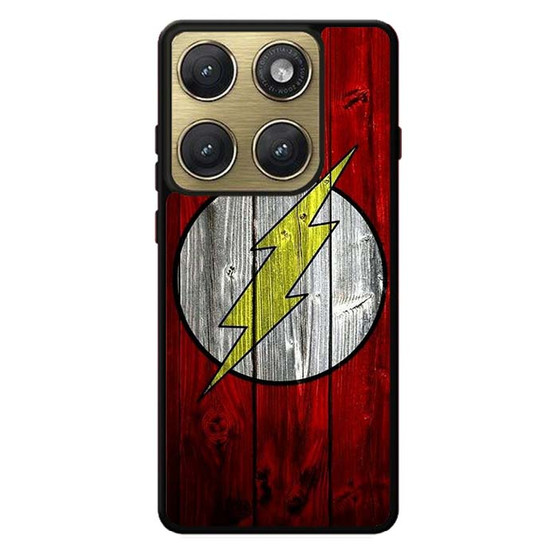 Flash Logo Wood Motorola Edge 2026 Case