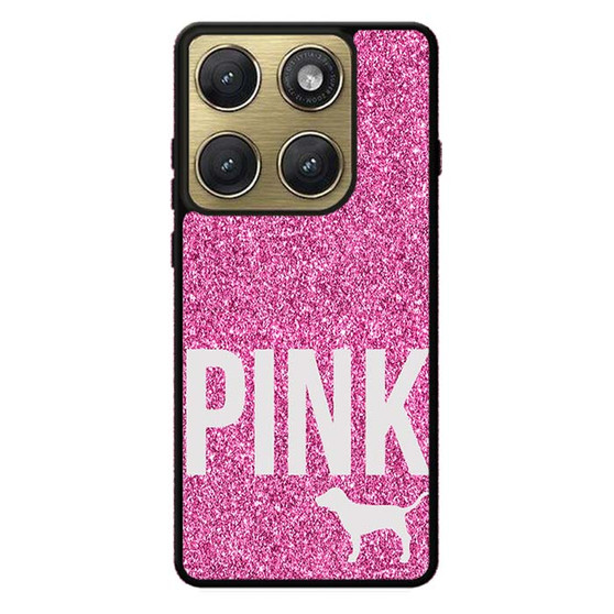 Pink Glitter Victoria's Secret Motorola Edge 2026 Case