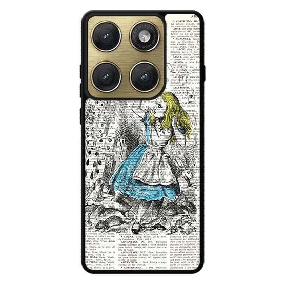 vintage book alice Motorola Edge 2026 Case