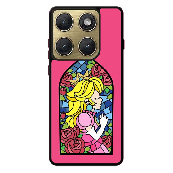 Princess peach stained glass Motorola Edge 2026 Case