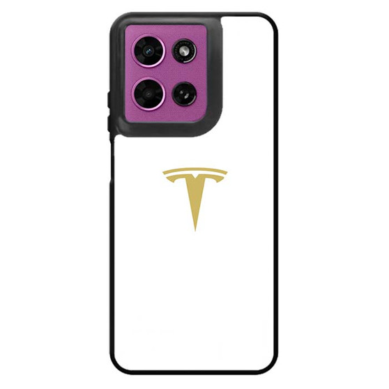Tesla white Motorola Moto G 2026 Case