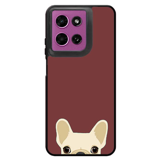Cute French Bulldog Dark Red Motorola Moto G 2026 Case