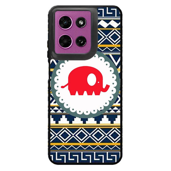 Cute Red Elephant Aztec Motorola Moto G 2026 Case