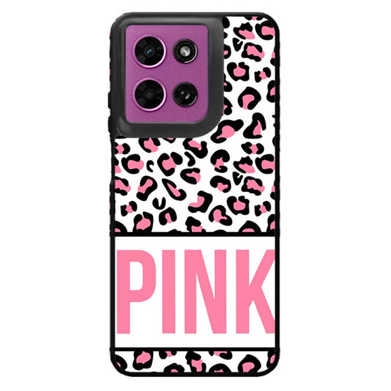 Pink Custom Leopard Motorola Moto G 2026 Case
