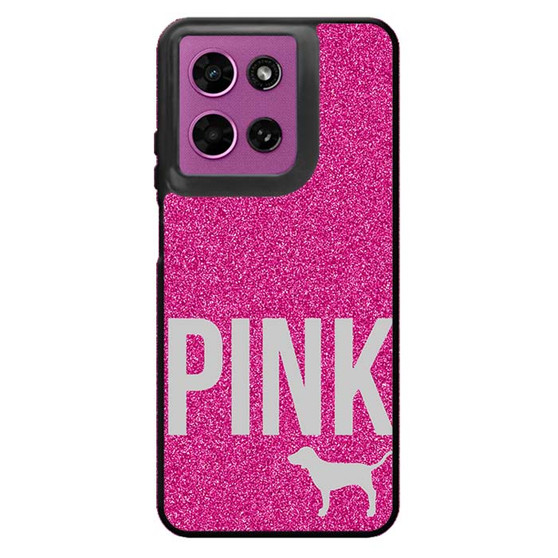 Pink Glitter Original Victoria's Secret Motorola Moto G 2026 Case