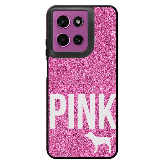 Pink Glitter Victoria's Secret Motorola Moto G 2026 Case