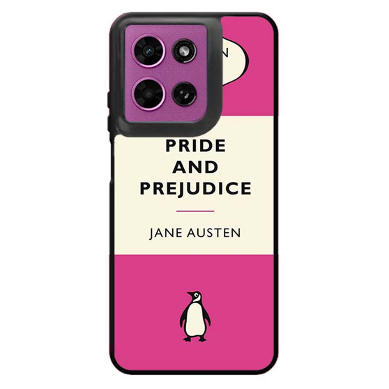 pride and prejudice penguin Book pink Motorola Moto G 2026 Case