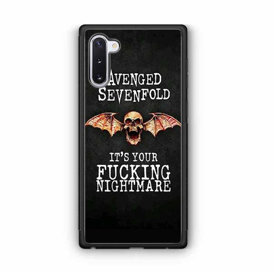 Avenged Sevenfold Quotes Samsung Galaxy Note 10 Case