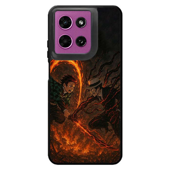 Demon Slayer Tanjiro vs Muzan Motorola Moto G 2026 Case