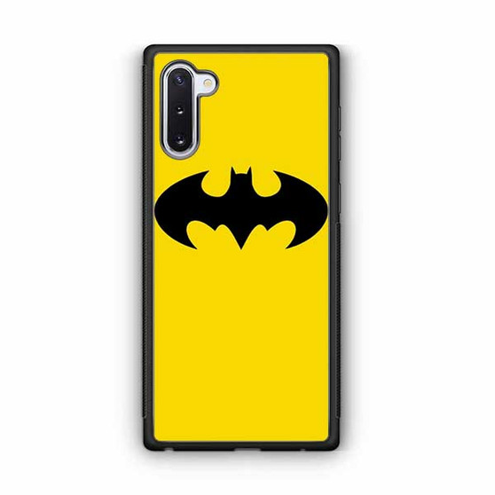 Batman Logo in Yellow Samsung Galaxy Note 10 Case