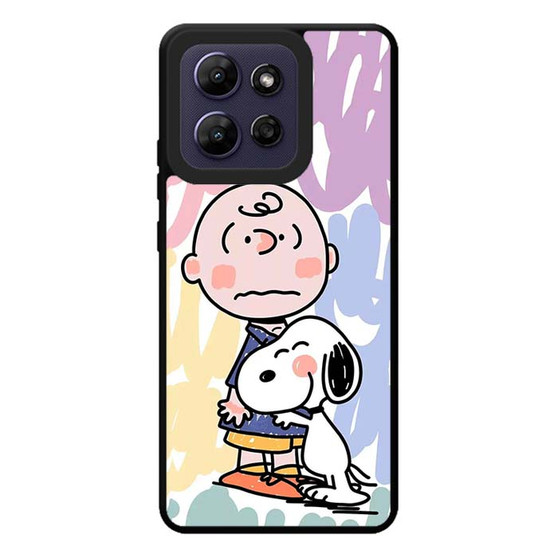 Charlie And Snoopy Hugging Motorola Moto G Play 2026 Case